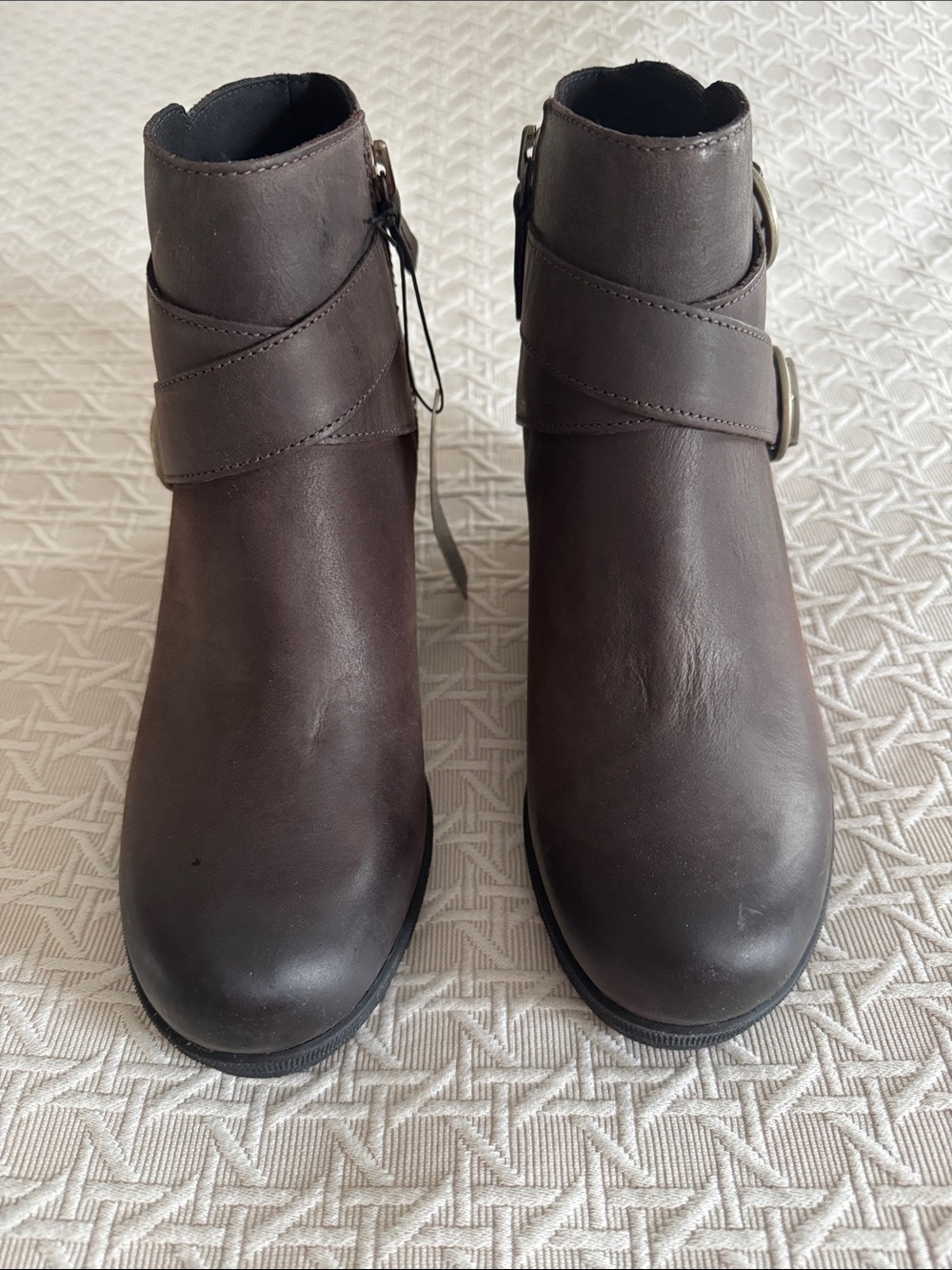 Sorel Joan of Arctic Wedge II Buckle Blackened Brown Zip